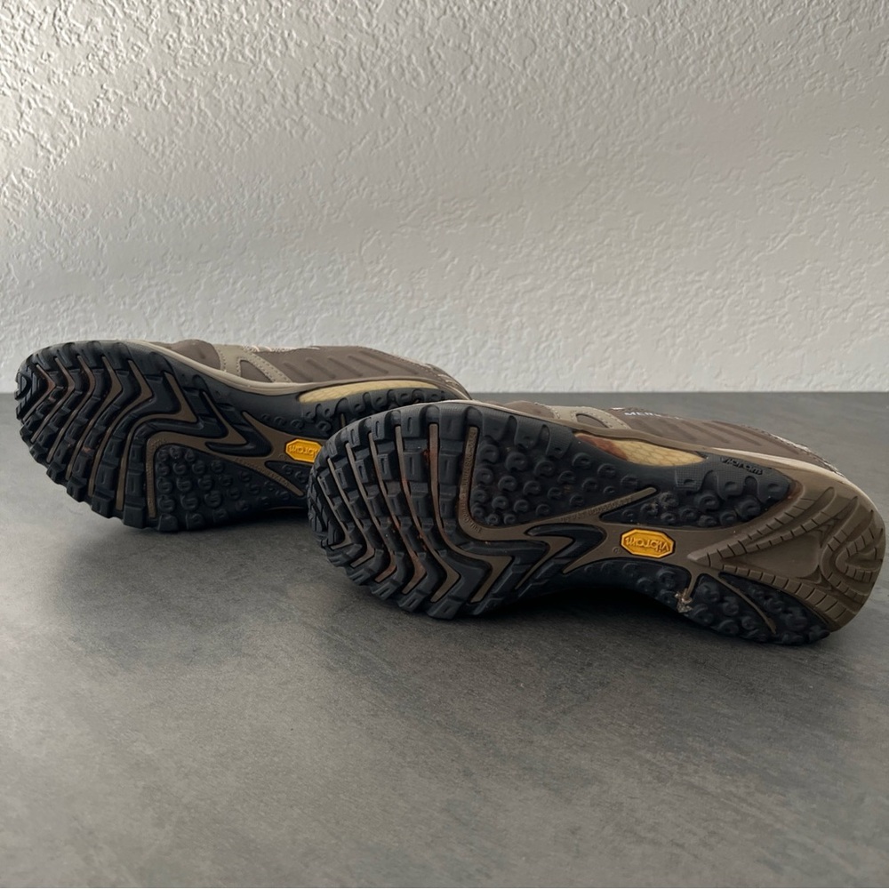 Merrell Sport Olive Vibram Hiking Outdoor Lace Shoes Low Top Sneaker Women’s 7.5 - Picture 6 of 8